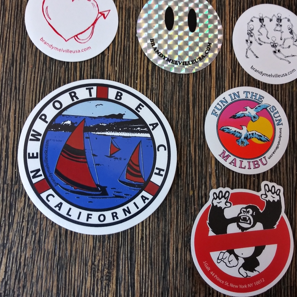 12 pc Brandy Melville Sticker Collection Newport - Picture 5 of 5